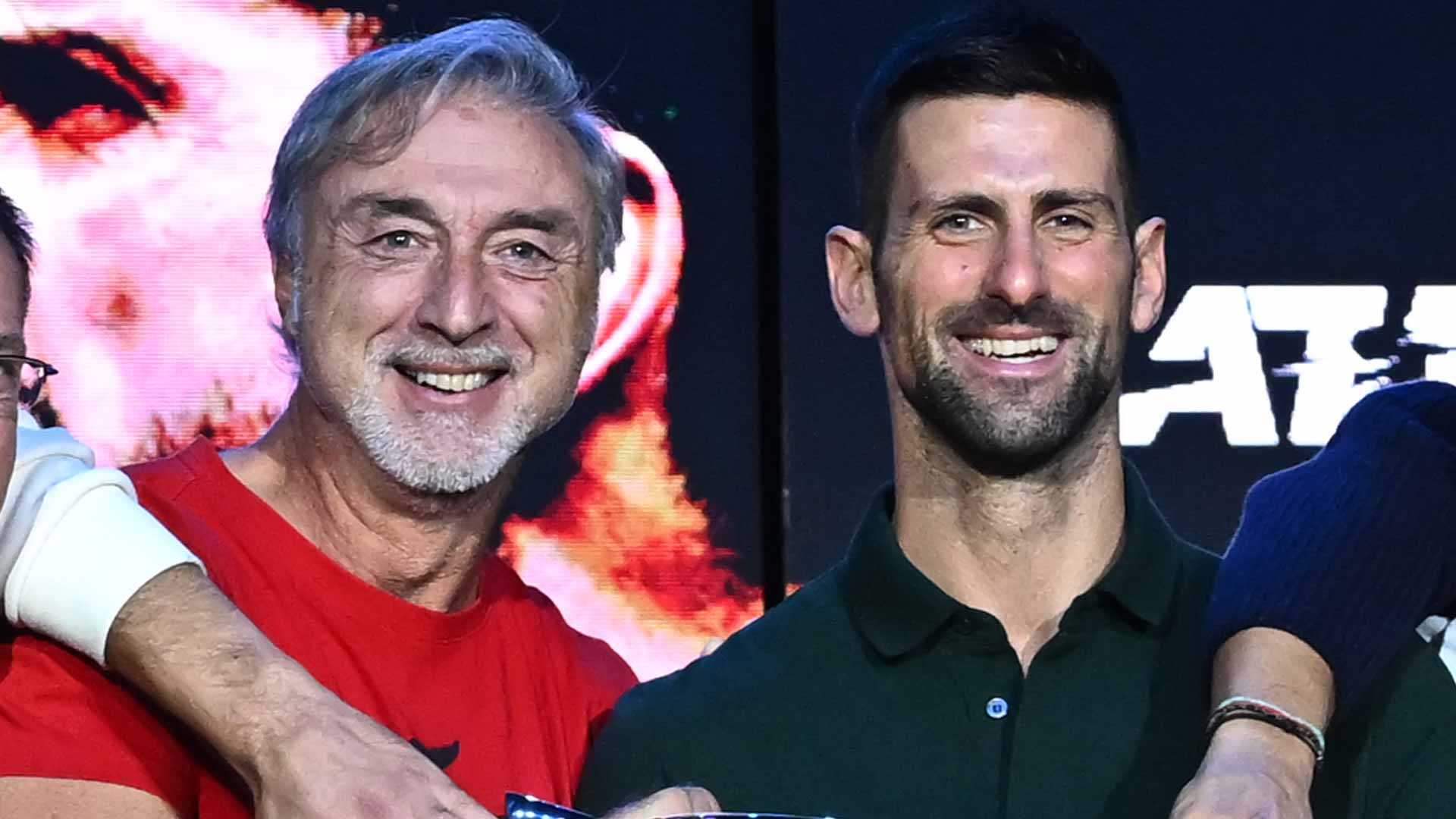 Marco Panichi and Novak Djokovic