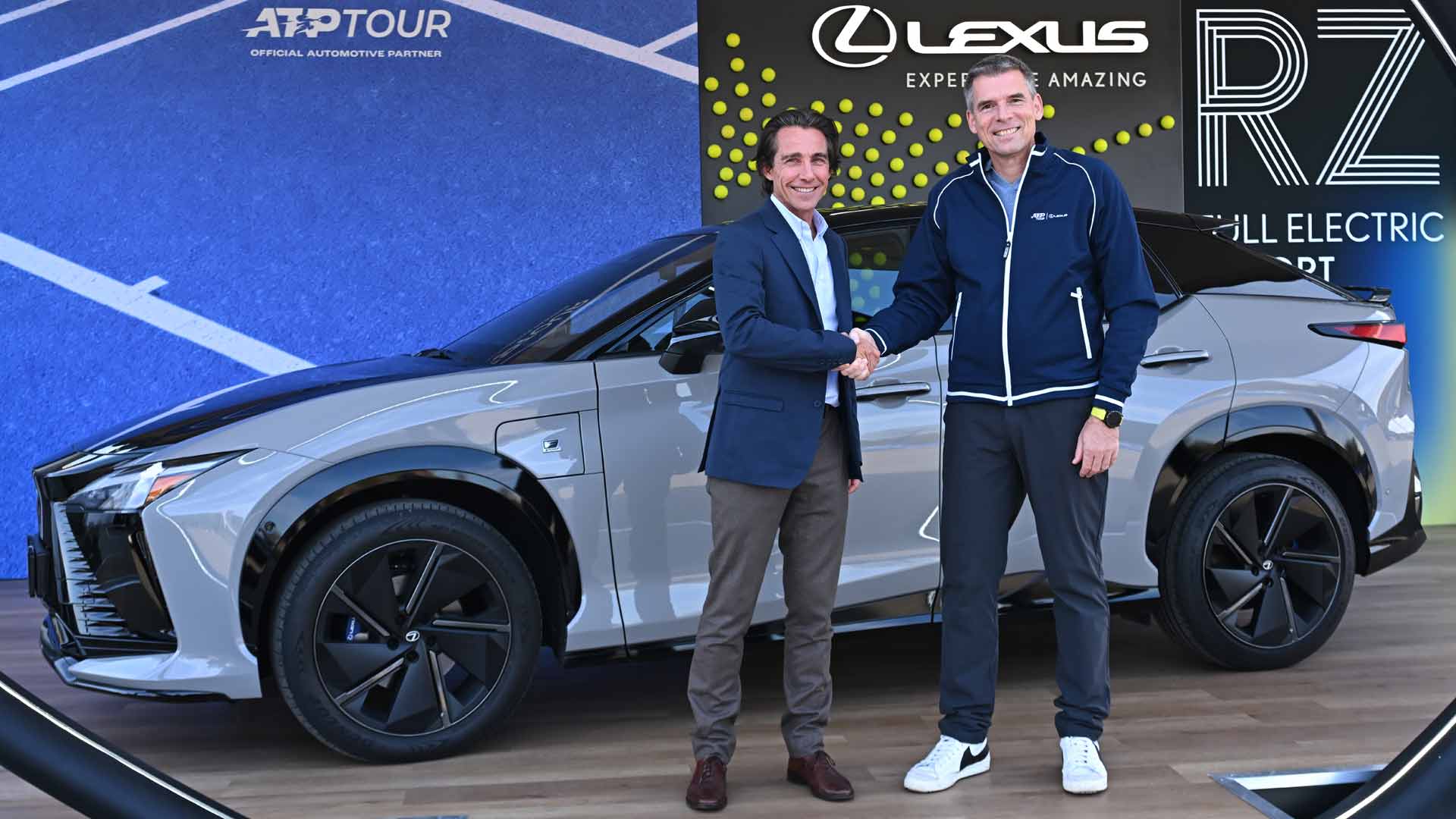 ATP CEO Eno Polo and Head of Lexus Europe Andre Schmidt in Turin.