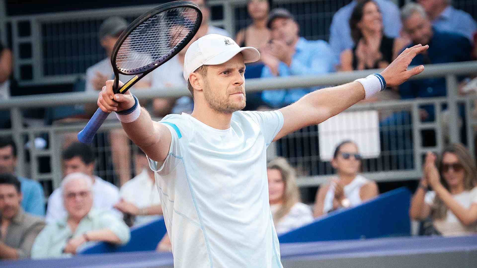 Yannick Hanfmann will aim to win his first tour-level title on Sunday.