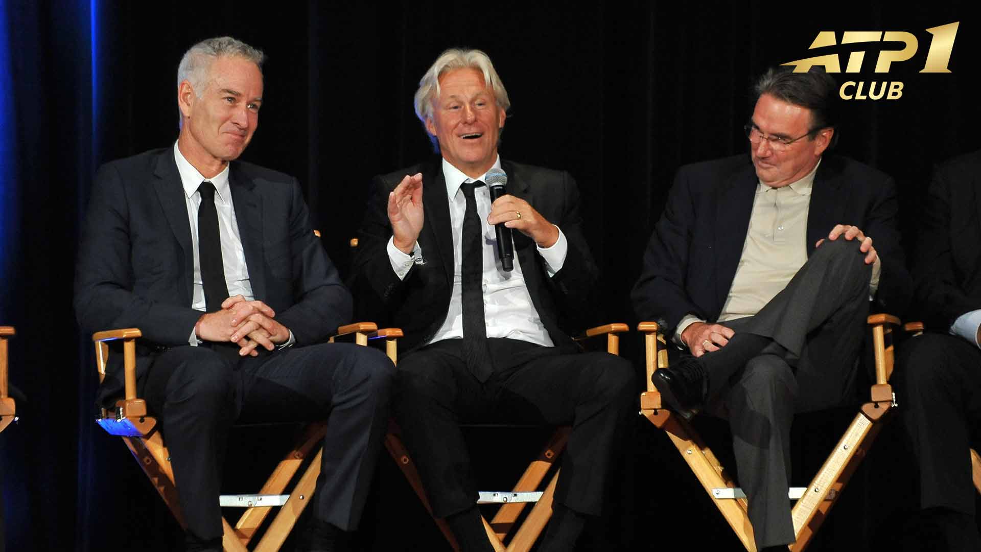 John McEnroe, Bjorn Borg and Jimmy Connors
